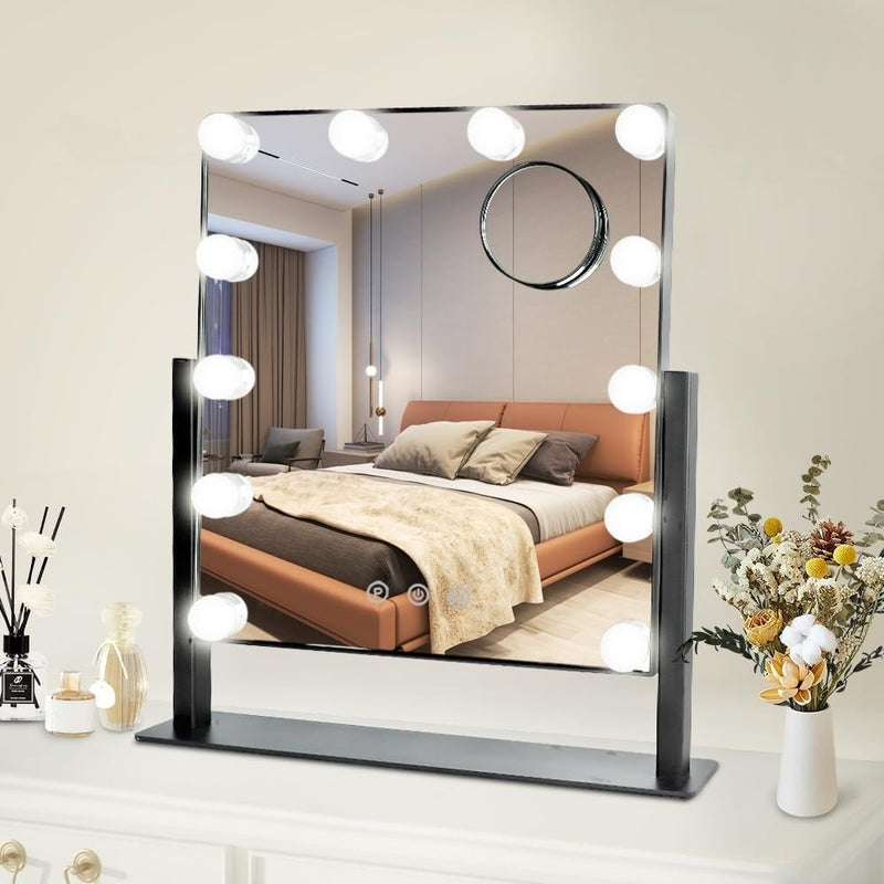 Depuley Hollywood Makeup Mirror with Lights 12pcs Dimmable LED