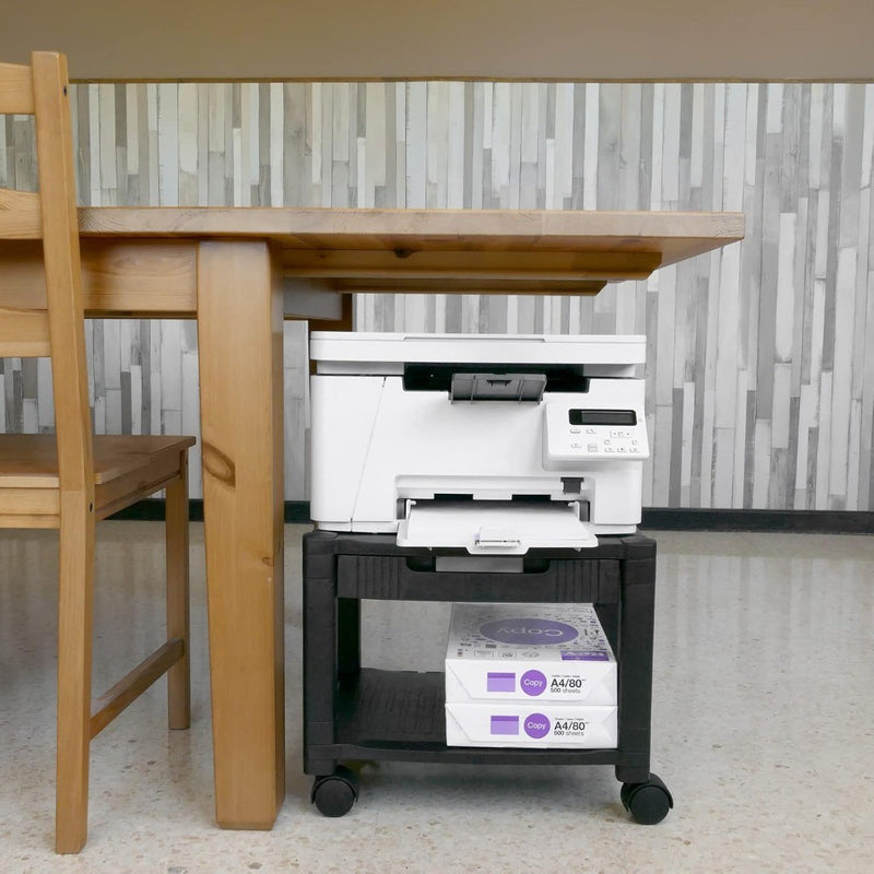 Printer Table with 3 Shelves and Drawer