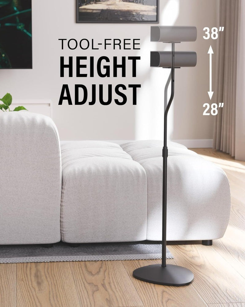 Sanus Adjustable Height Speaker Stands