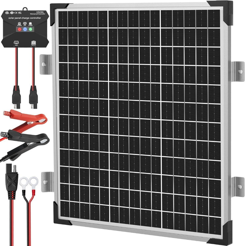 50W 12V Solar Panel Kit Monocrystalline