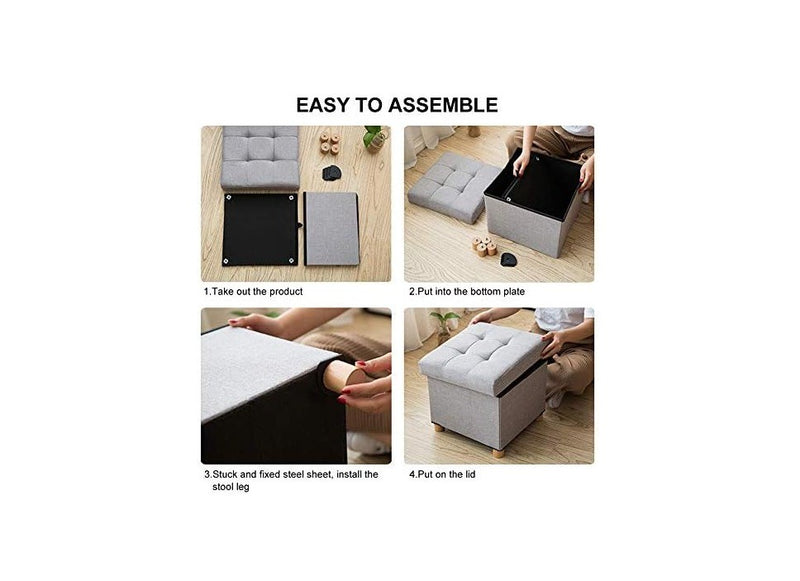 Square Ottoman Storage Box