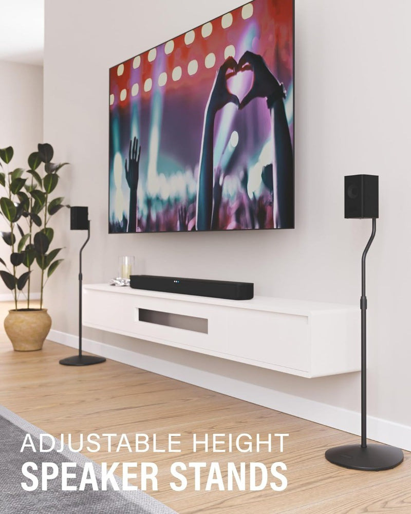 Sanus Adjustable Height Speaker Stands