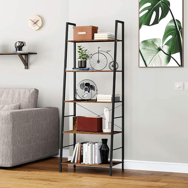 HOMEFORT Ladder Shelf, 5-Tier Bookshelf