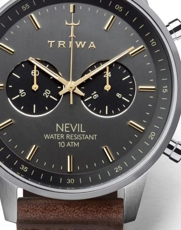 TRIWA Smoky Nevil Watch Dark Brown Classic