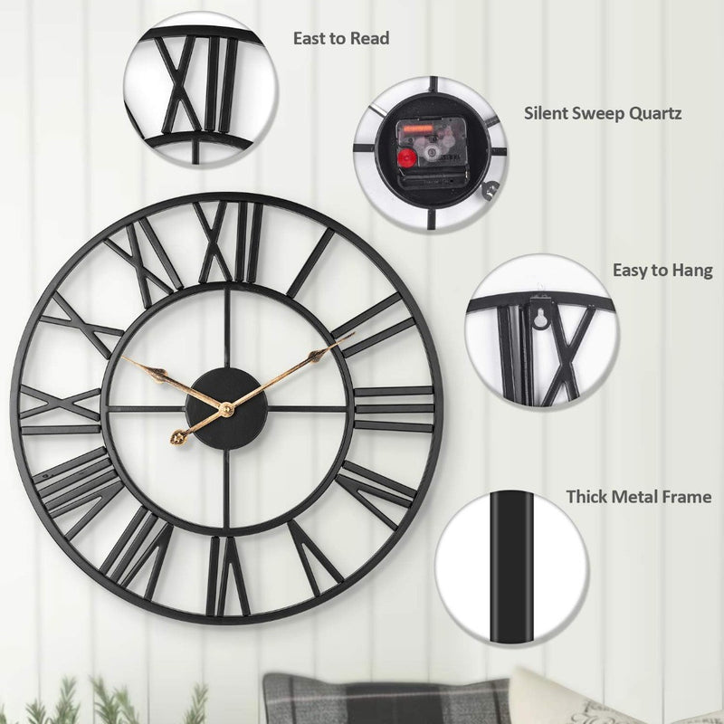 ARVINKEY Silent Wall Clock