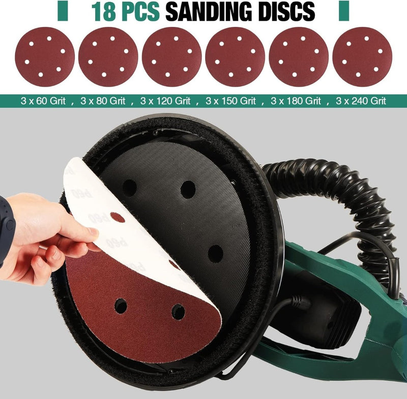 POSENPRO Drywall Sander, 810W 7A Electric Drywall Sander