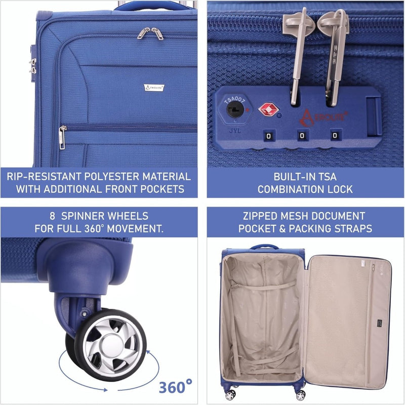 Suitcase with TSA Lock 30" Strong & Light