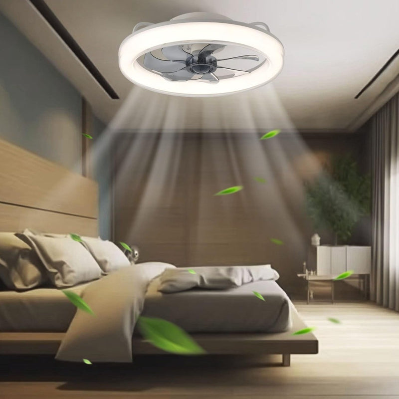 20'' Ceiling Fans with Lights Dimmable White