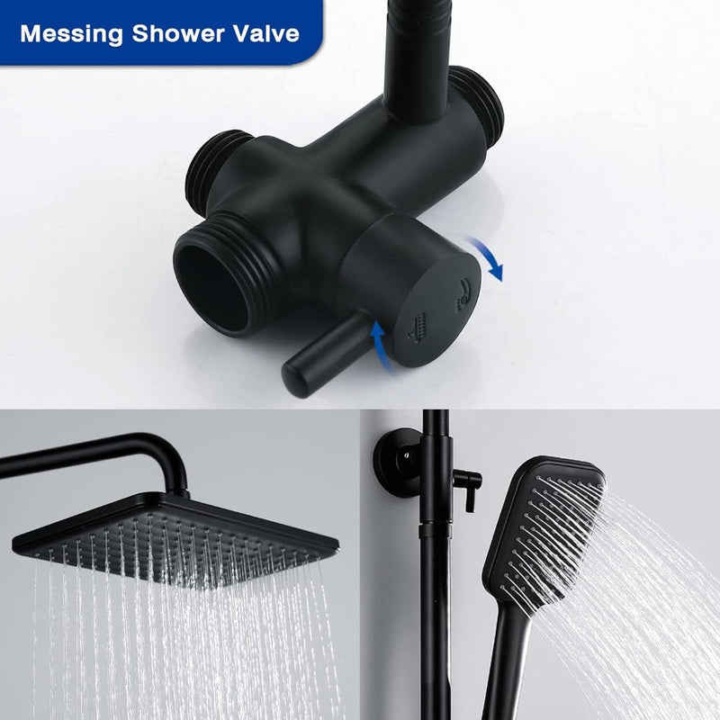 Shower Set Height Adjustable Overhead Kit