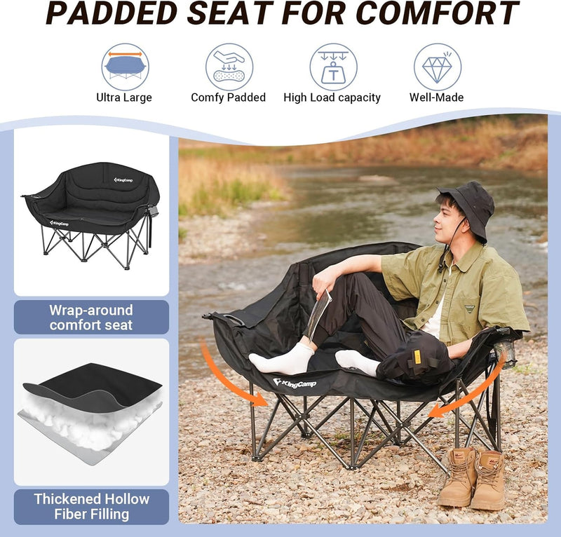 Double Camping Chairs for Adults