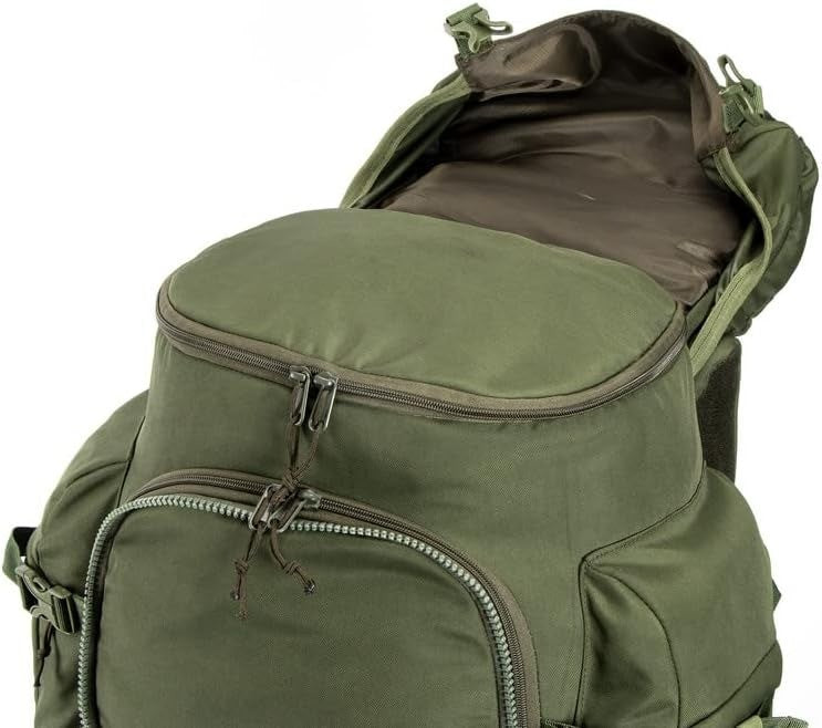 105L Metal Frame Rucksack - Army Green - Raincover