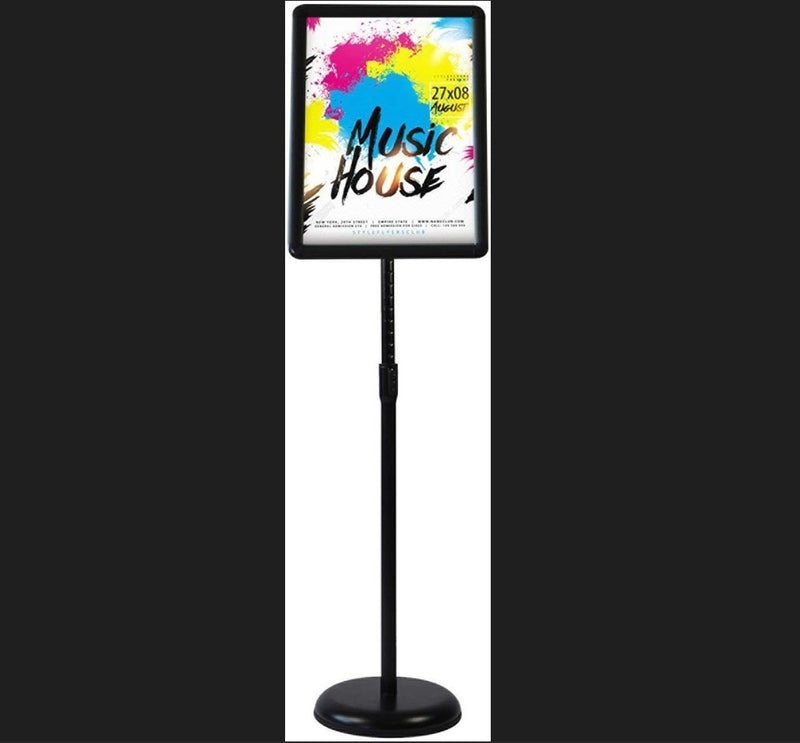 A4 Sign Stand Vertical & Horizontal Black HUAZI