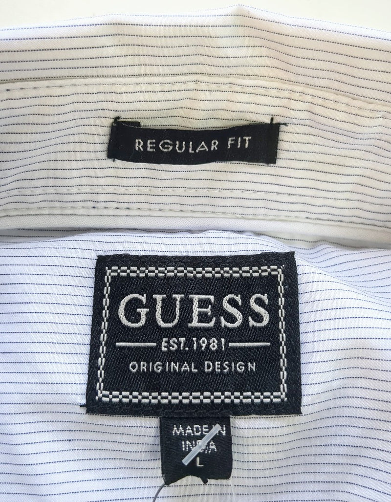 GUESS Men’s Pinstripe Shirt Size Large