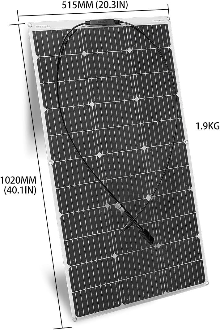 Flexible Solar Panels 2x 100W 24V/12V