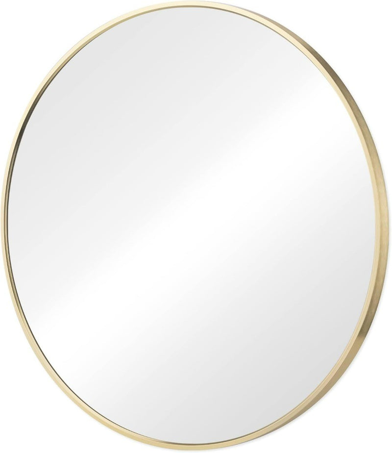 Round Mirror 60cm 24 inches Large Circle Wall Mirror for Bathroom