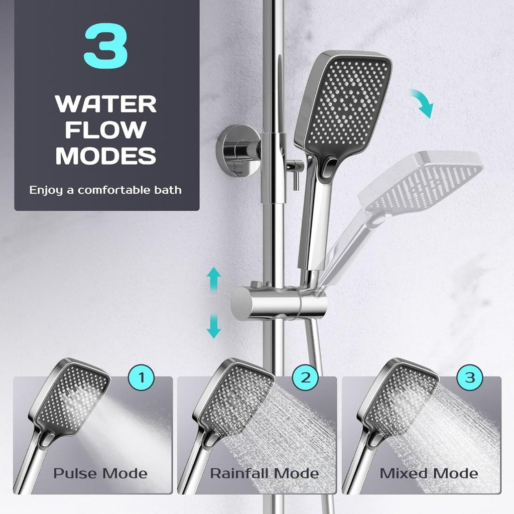 Thermostatic Shower Mixer Set,Thermostatic Shower System, 3 Types Hand