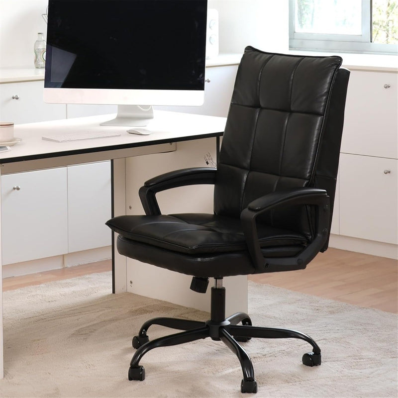 Home Office Chair with Double Padded Backrest