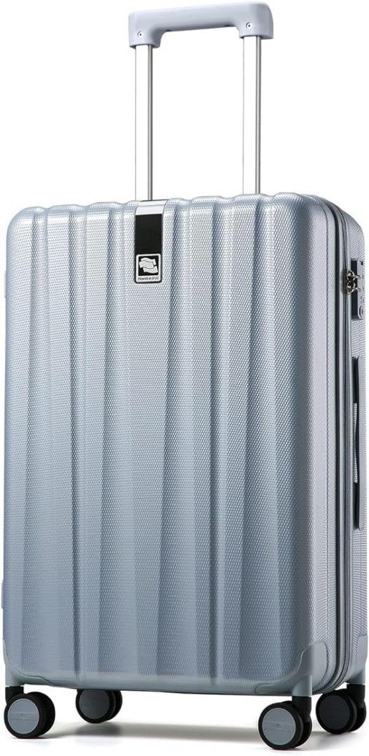 Hard Shell Suitcase Set  24inch Grey TSA Locks 4 Wheels