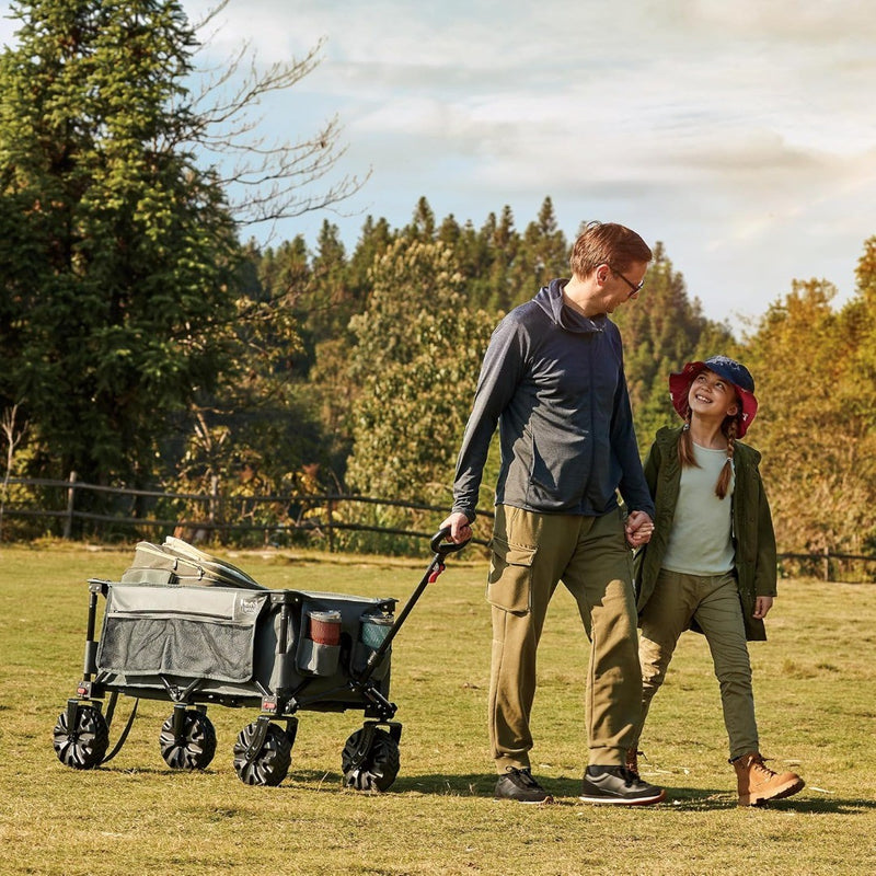 Festival Trolley - Detachable Wheels - 100kg Capacity - Folding - Grey