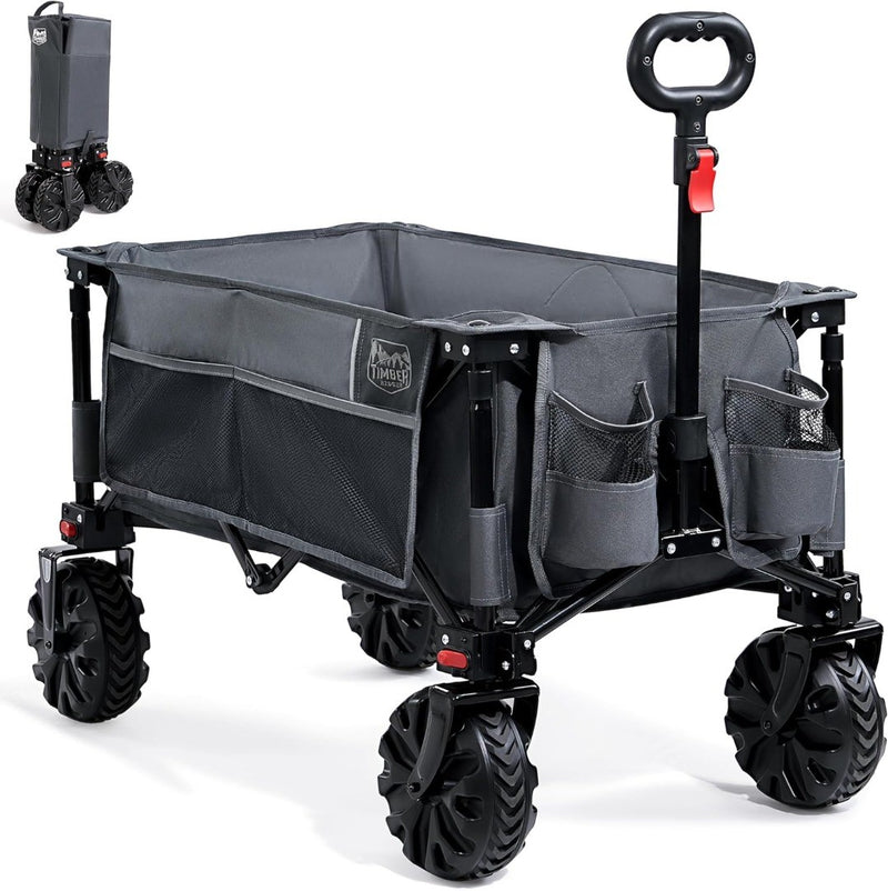 Festival Trolley - Detachable Wheels - 100kg Capacity - Folding - Grey