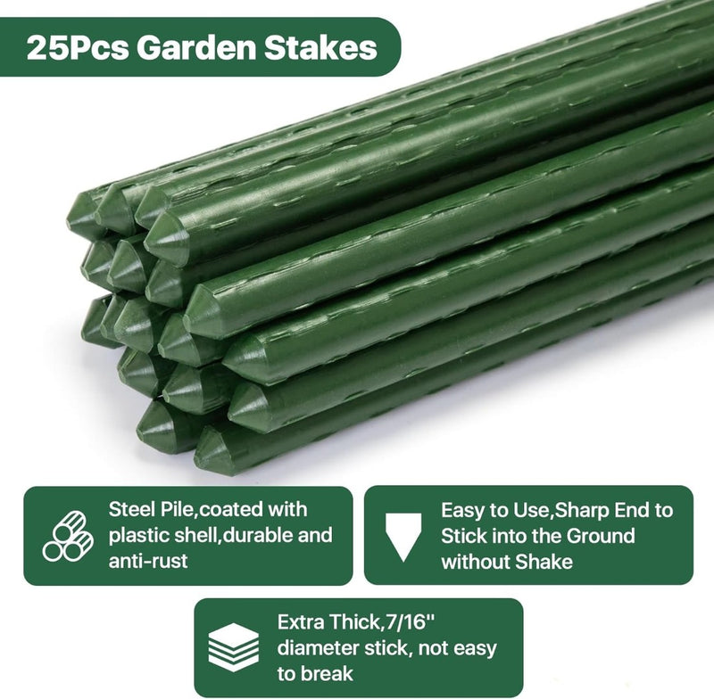 Barrier Fencing Mesh Garden Fence 1M x 30 M with 25 Fencing Pins