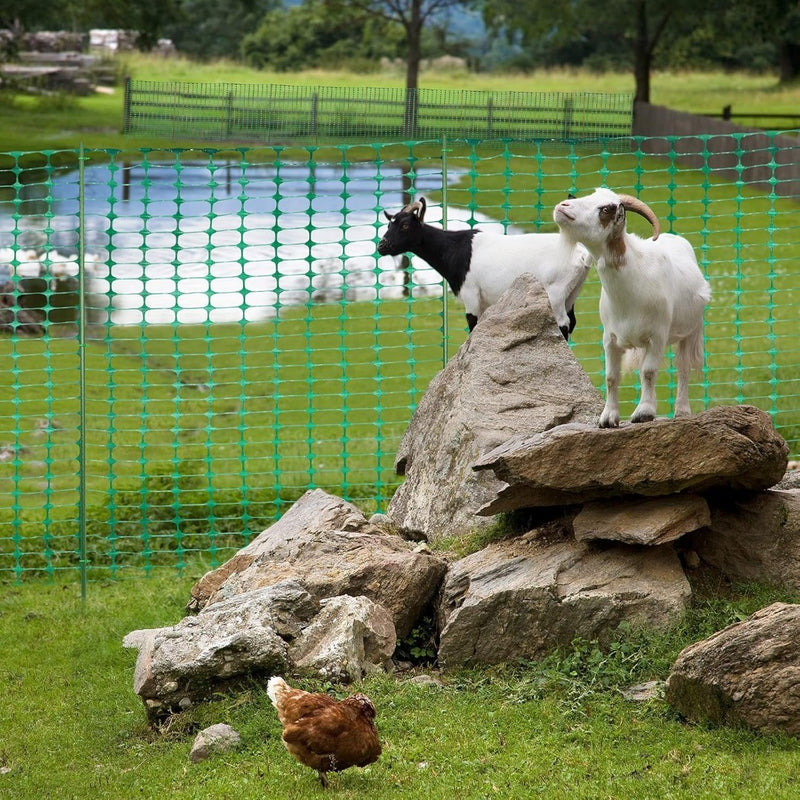 Barrier Fencing Mesh Garden Fence 1 M x 30M with 25 Fencing Pins