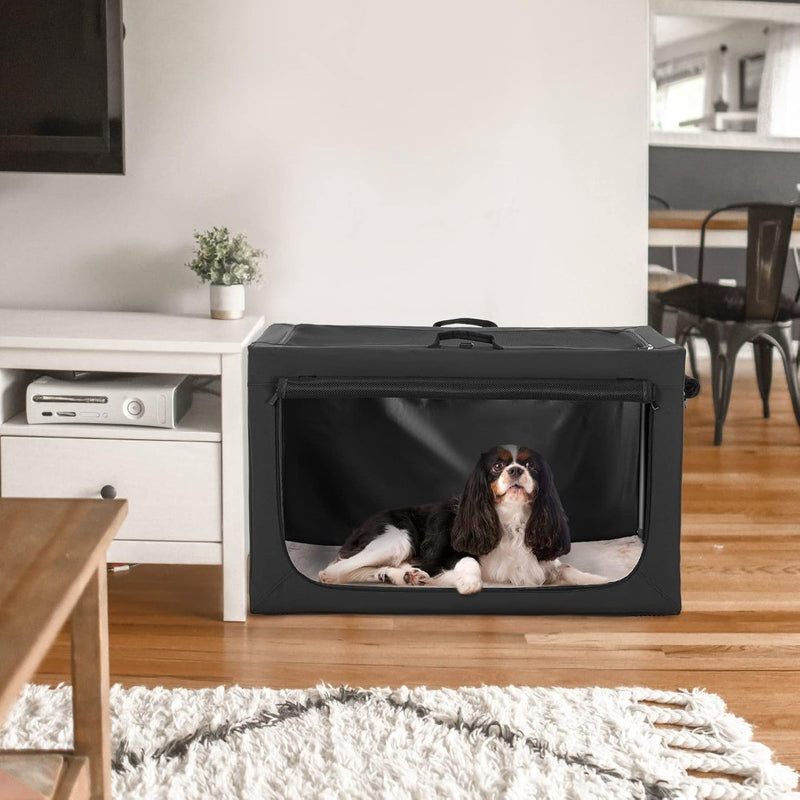 Dog Crate Large Portable Travel Crate Sturdy Frame 76 X 50 X 49CM