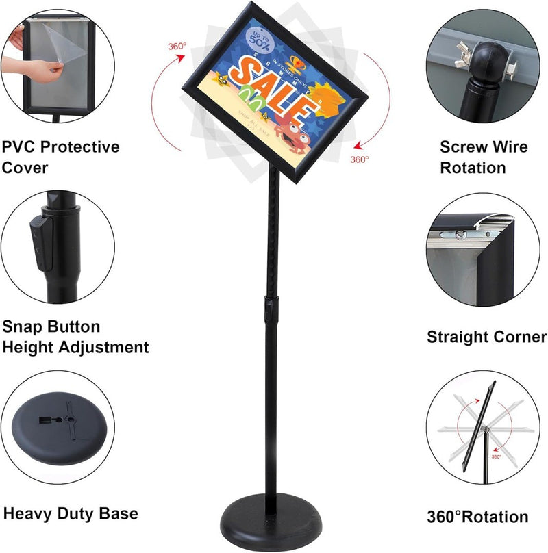 A4 Display Stand Adjustable Sign Holder