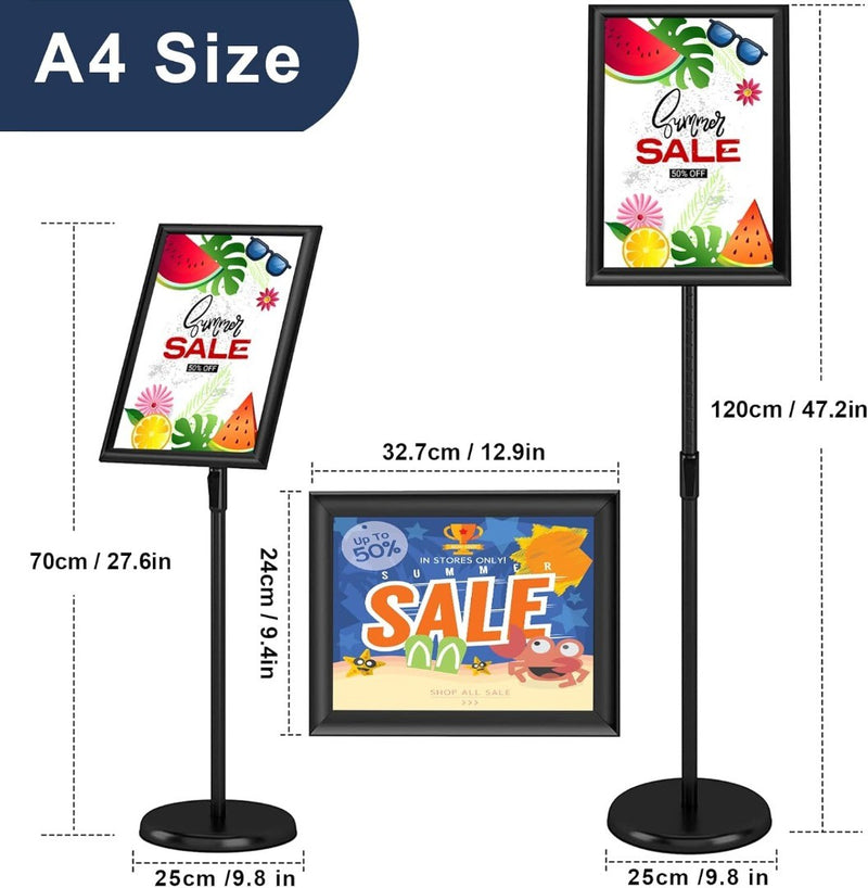 A4 Display Stand Adjustable Sign Holder