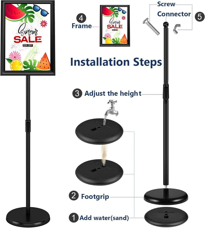 A4 Display Stand Adjustable Sign Holder