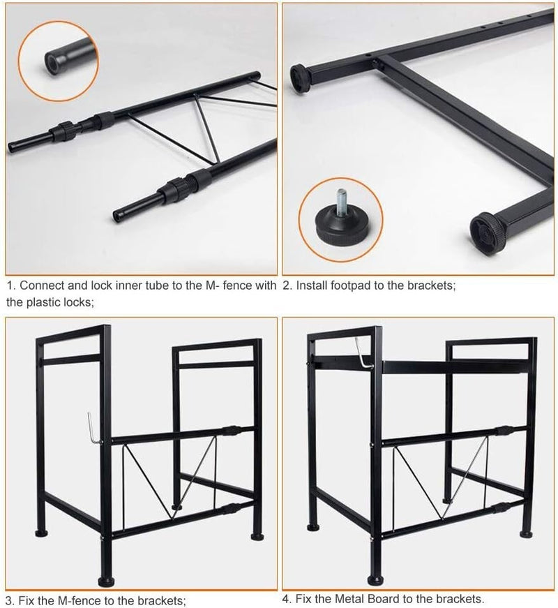 Extendable Microwave Oven Rack Load Shelf Stand