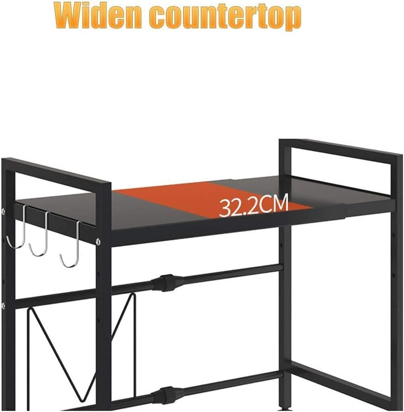 Extendable Microwave Oven Rack Load Shelf Stand