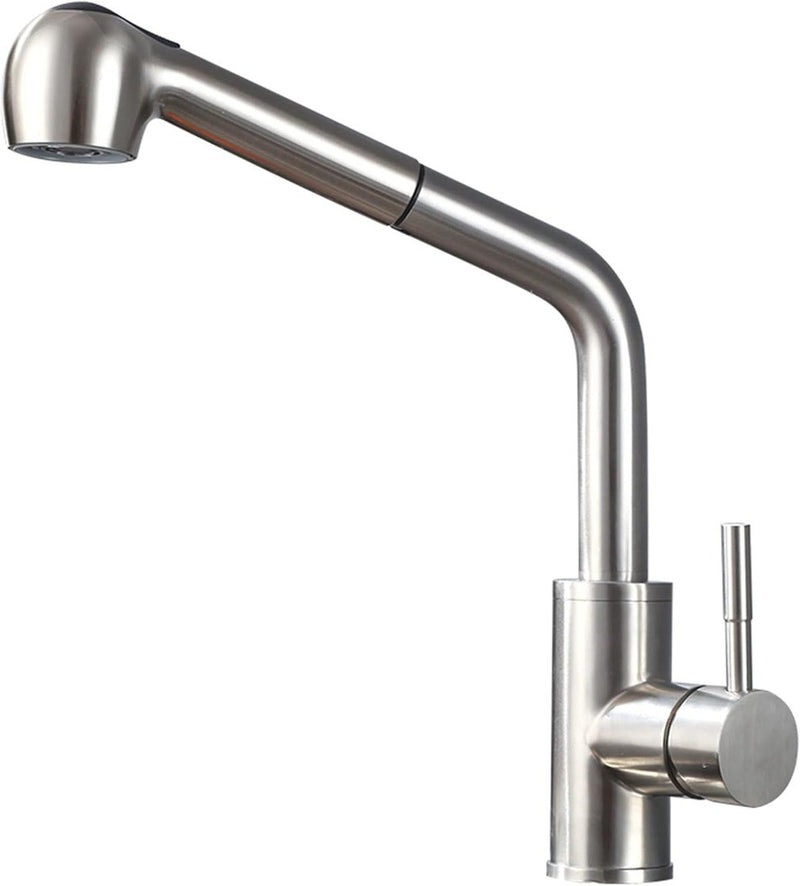 Brushed Kitchen Faucet with Pull down Sprayer