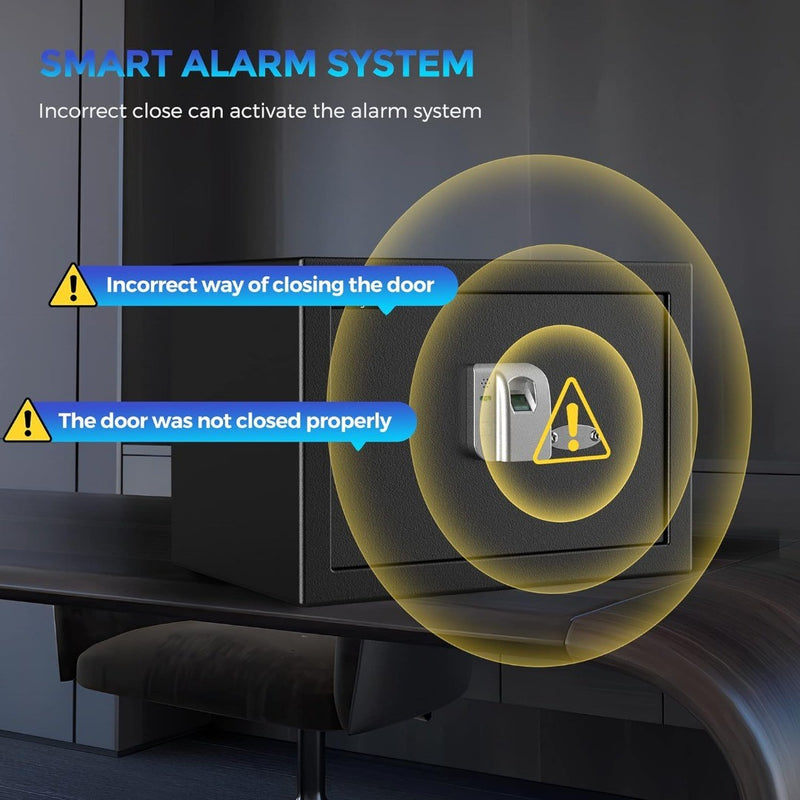 Fingerprint Safe Box 25 x 35 x 25cm 16L
