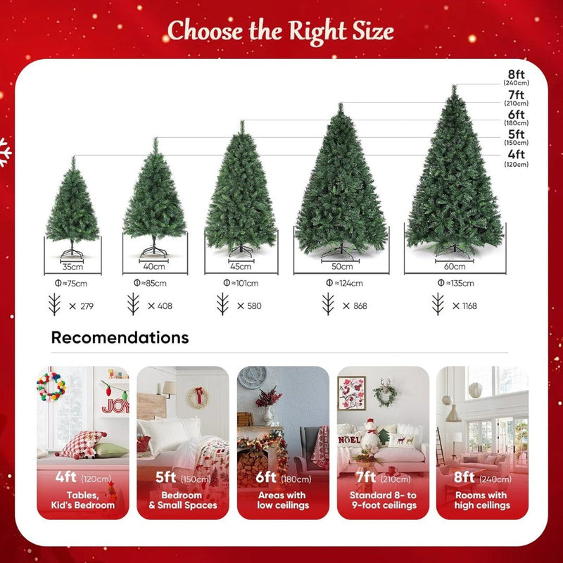 5ft Artificial Christmas Tree –  Realistic 150cm