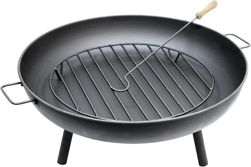 Steel fire bowl Black Finish solid Steel Fire Bowl