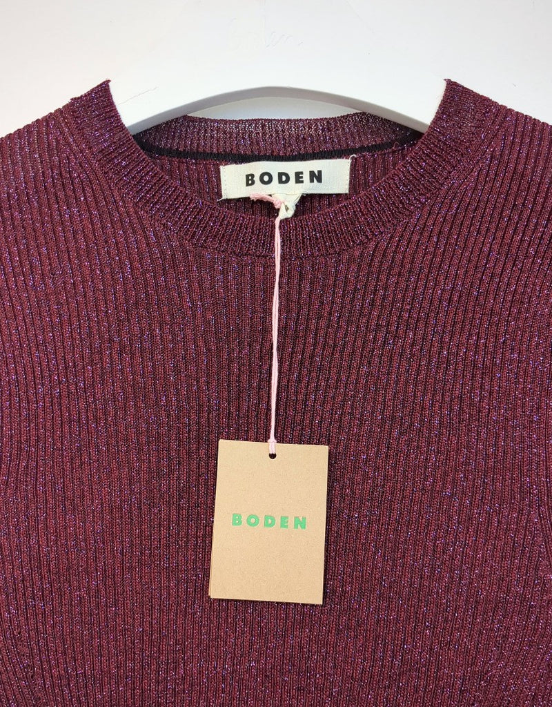 BODEN Sparkle Rib Party Jumper S-M