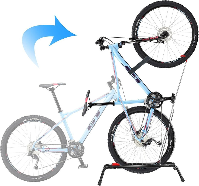 Vertical Upright Bike Floor Stand, Portable and Space Saving Bike Rack