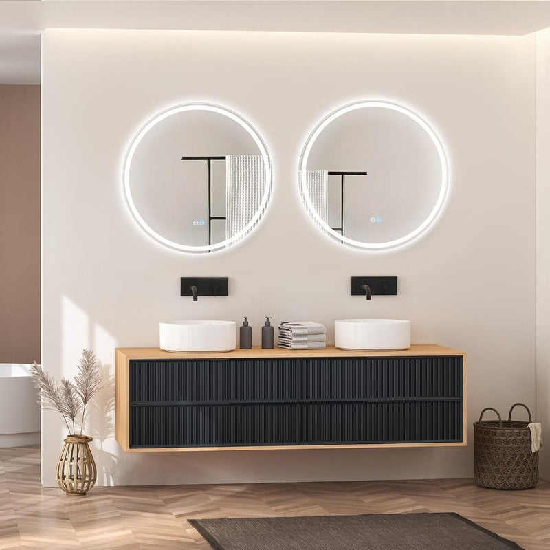 Bathroom Mirror with LED Light 60cm