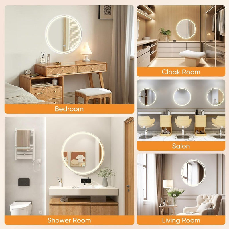 Bathroom Mirror with LED Light 60cm