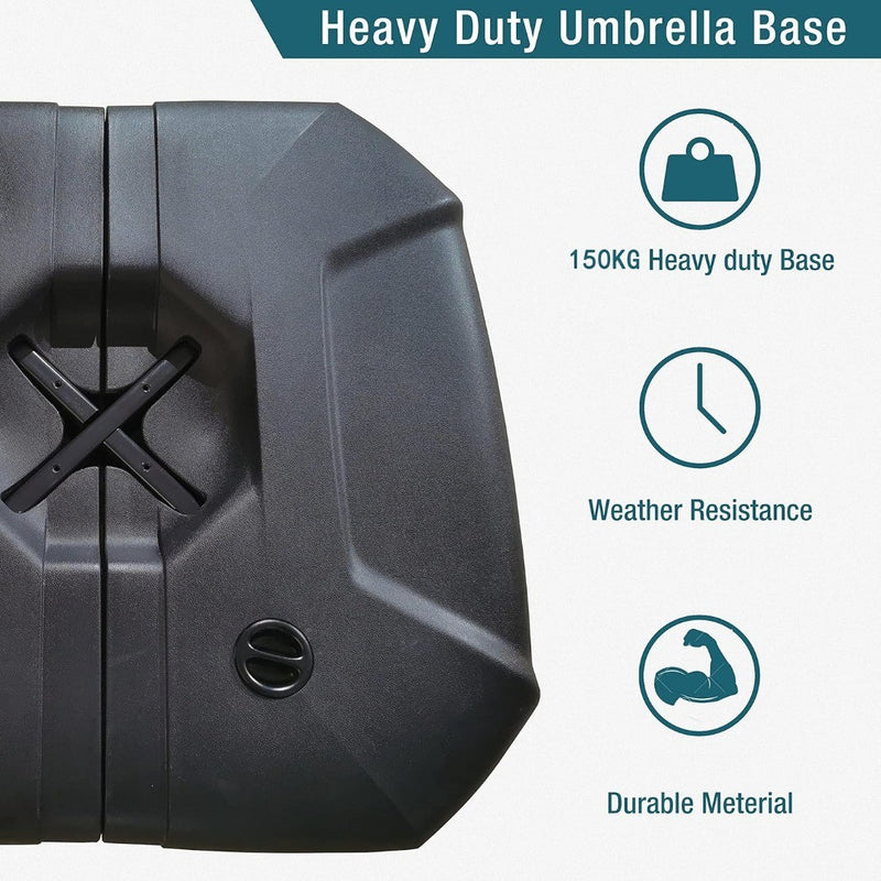 Patio Umbrella Base Water and Sand Filled 35KG