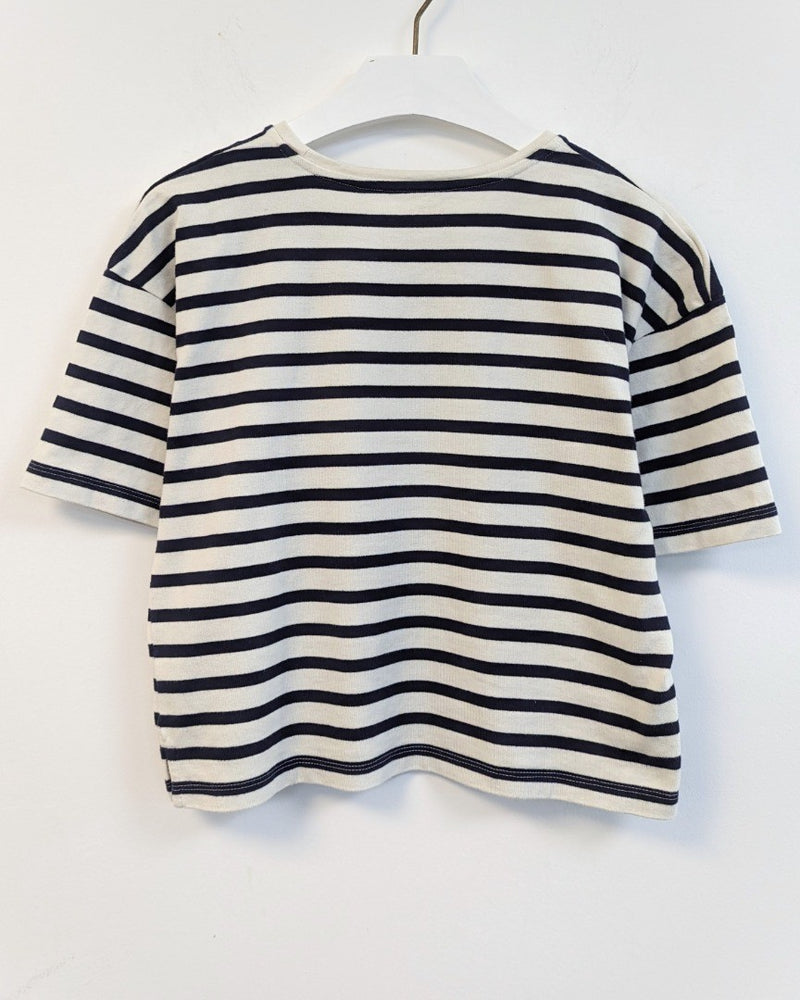 BODEN Heavyweight Breton T-Shirt Small UK 8-10 Minor Fault