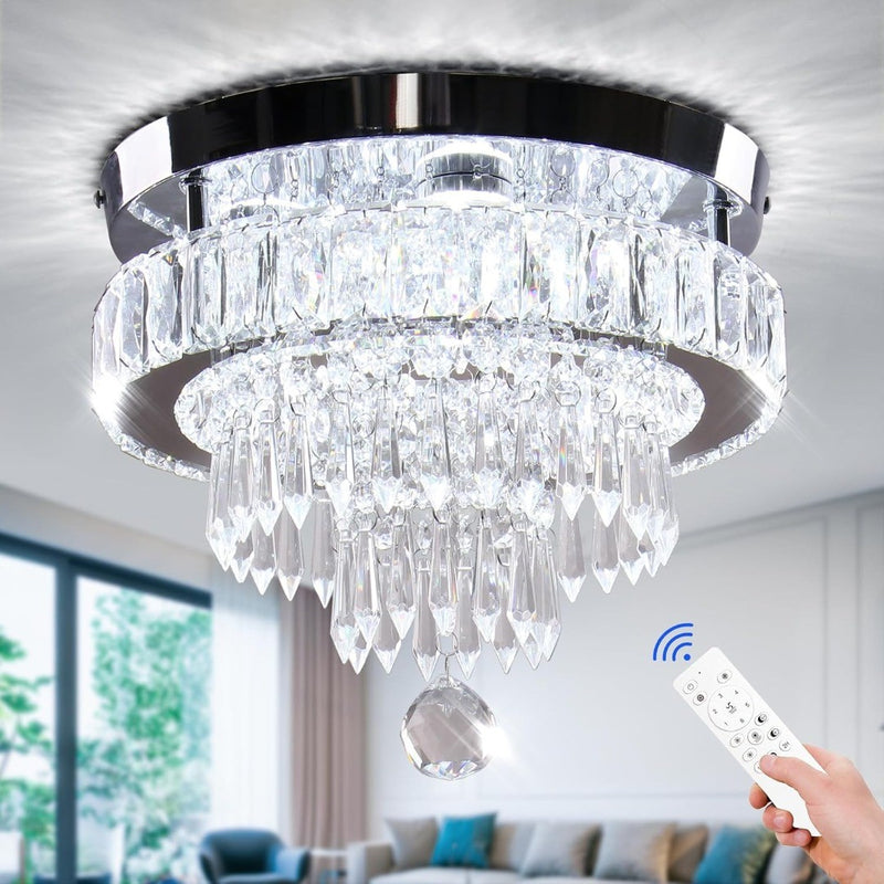 11.8" Modern Crystal Chandeliers LED