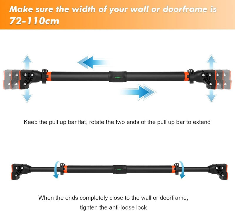 Pull Up Bar for Doorway No Screws