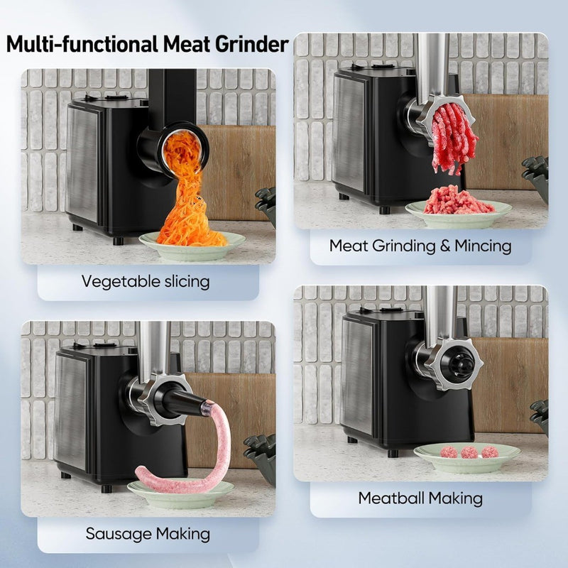 Meat Grinder Electric 2000W,3 in 1 Electric Meat Mincer Machine