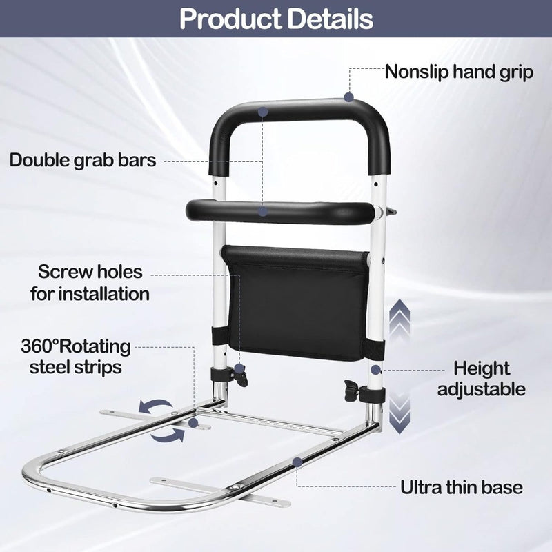 Bed Rails for Elderly Folding Bed Assist White