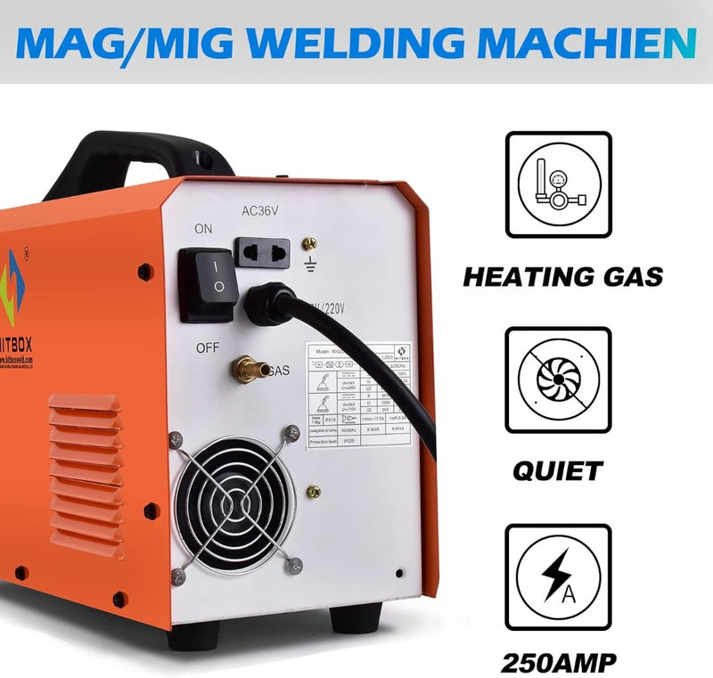 Single Pulse Aluminium MIG Welder, 250Amp Large