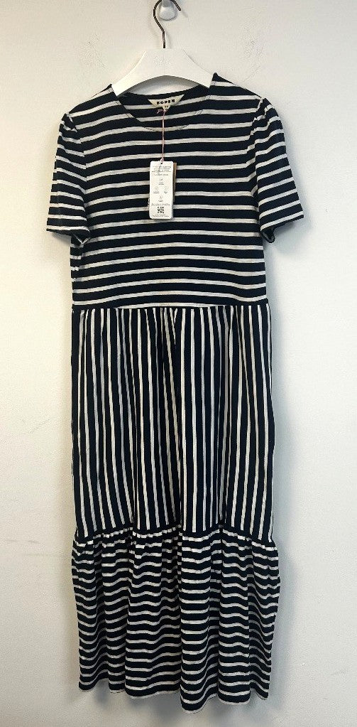 BODEN Emma Tiered Jersey Midi Dress UK 12R