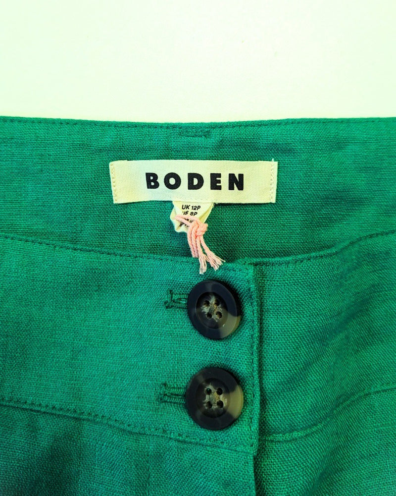 BODEN Westbourne Linen Trousers UK 12P