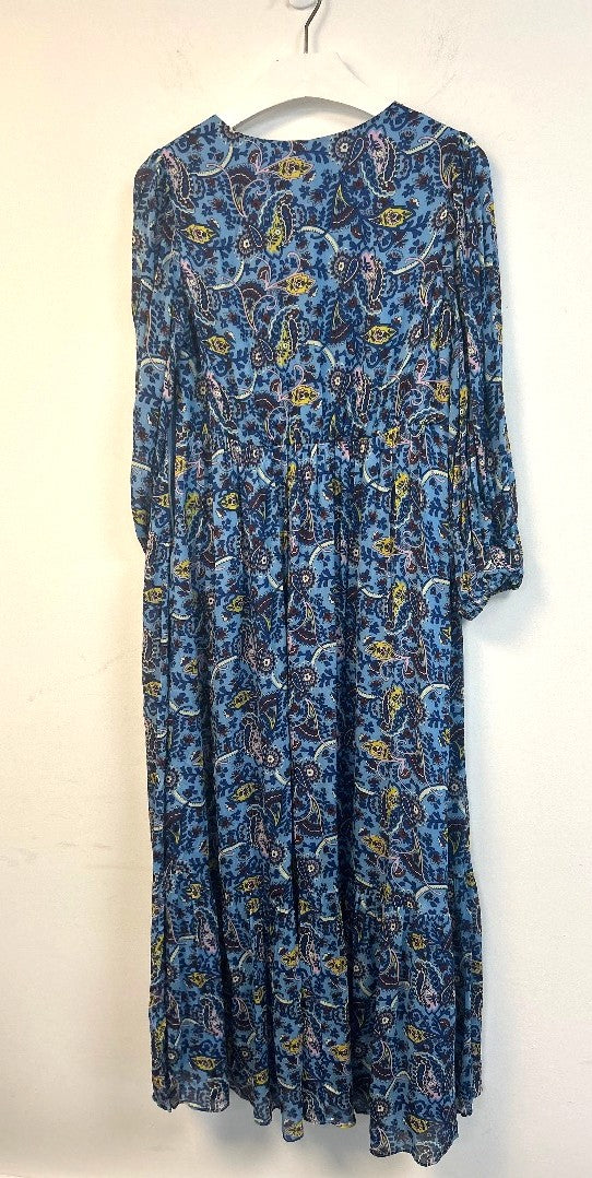 BODEN V Neck Puff Maxi Dress UK 8P Petite